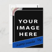 Persoonlijke Baseball-fotokaart Briefkaart (Voorkant / Achterkant)