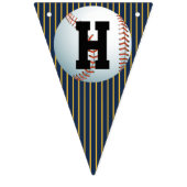 Persoonlijke Baseball Happy Birthday Vlaggetjes (Tweede vlag)