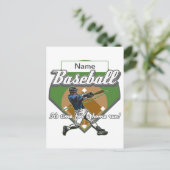 Persoonlijke Baseball Home Run Briefkaart (Staand voorkant)