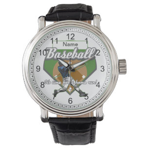 Persoonlijke Baseball Home Run Horloge