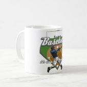 Persoonlijke Baseball Home Run Koffiemok (Voorkant links)