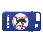 Persoonlijke Baseball iPhone 8 Plus Hoesje, iPhone Case-Mate iPhone Case (Achterkant (Horizontaal))