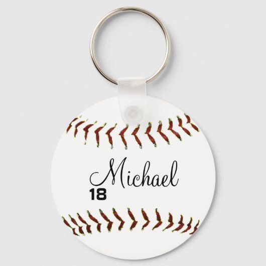 Persoonlijke Baseball Keychain (Voorkant)