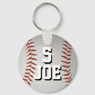Persoonlijke Baseball Keychain Name en Number
