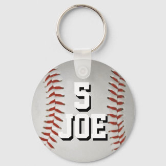 Persoonlijke Baseball Keychain Name en Number
