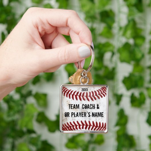 Persoonlijke Baseball Keychains Coaches en Player Sleutelhanger (Hand)