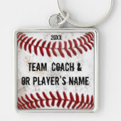 Persoonlijke Baseball Keychains Coaches en Player Sleutelhanger (Voorkant)