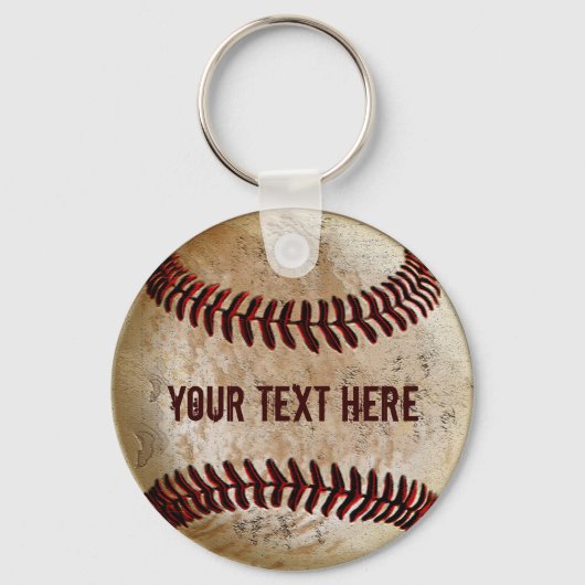 Persoonlijke Baseball Keychains voor TEAM of COACH Sleutelhanger (Voorkant)