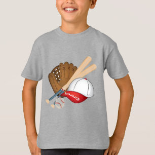 Persoonlijke Baseball Kind Basic T-Shirt