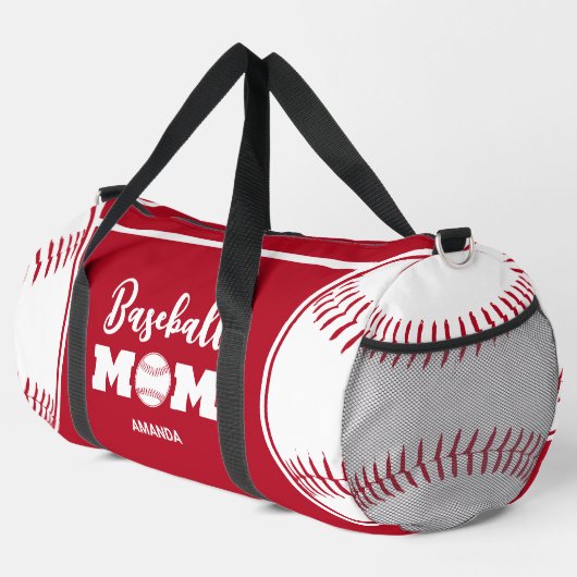 Persoonlijke Baseball Mam Moederdag Plunjezak (Rechterhoek)