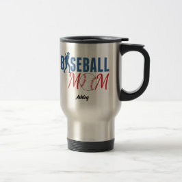 Persoonlijke Baseball Moeder Cadeau Reisbeker