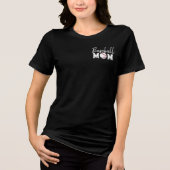 Persoonlijke Baseball Moeder Jongens Kinderen Tri-Blend Shirt (Voorkant)