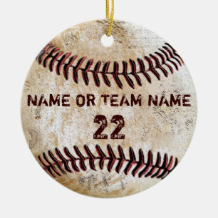Persoonlijke  Baseball-sieraden van het Team Keramisch Ornament