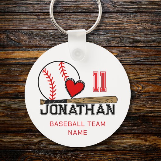 Persoonlijke Baseball Sleutelhanger | Geschenk met