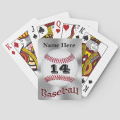 Persoonlijke Baseball-speelkaarten voor jongens Pokerkaarten (Achterkant)