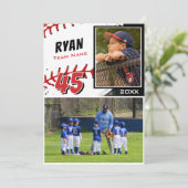 Persoonlijke Baseball Speler Foto Geheugen Mate (Staand voorkant)