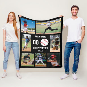 Persoonlijke Baseball Speler Kamer Decoratie Fleece Deken