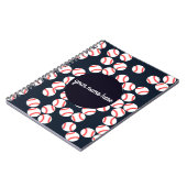 Persoonlijke Baseball Spiral-laptop Notitieboek (Linkerzijde)