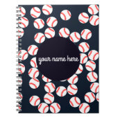 Persoonlijke Baseball Spiral-laptop Notitieboek (Voorkant)