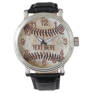 Persoonlijke Baseball Watts JOUW TEKST Horloge