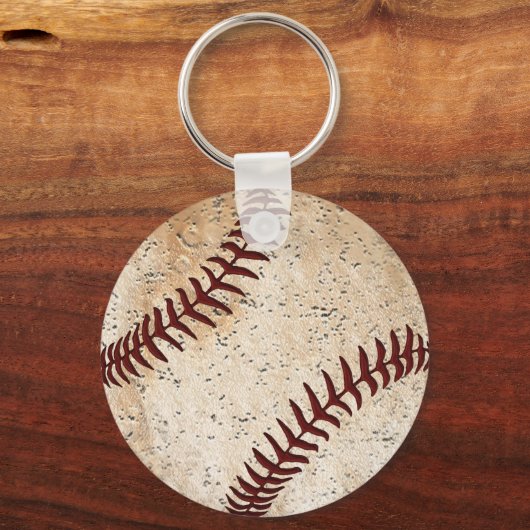 Persoonlijke Baseball Wedding Favors, Baseball Sleutelhanger (Achterkant)