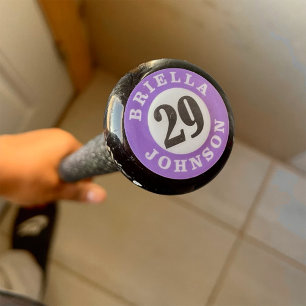 Persoonlijke Baseballknopstickers Vierkante Sticker