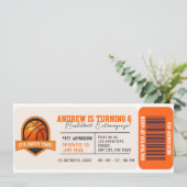 Persoonlijke Basketbal All-Star Verjaardagsfeestje Kaart (Staand voorkant)