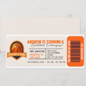 Persoonlijke Basketbal All-Star Verjaardagsfeestje Kaart (Voorkant / Achterkant)