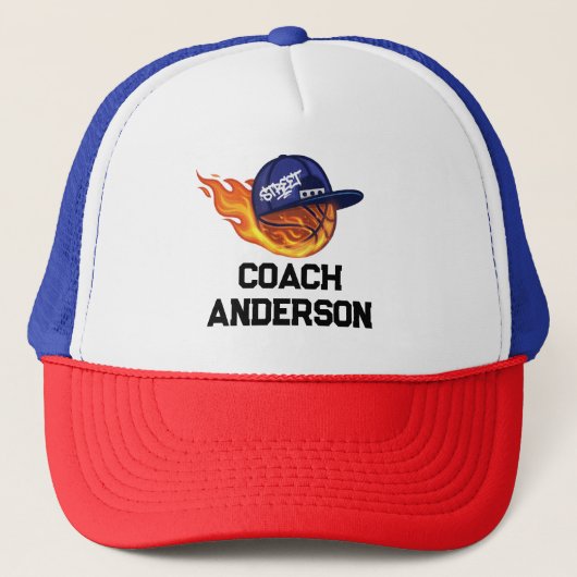 Persoonlijke Basketbal Coach Zomer Pet (Voorkant)