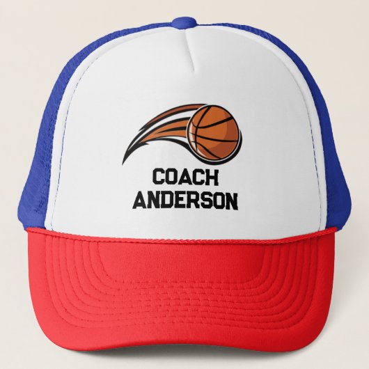 Persoonlijke Basketbal Coach Zomer Pet (Voorkant)