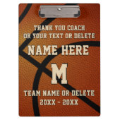 Persoonlijke Basketbal Coaches Klembord Cadeaus (Voorkant)