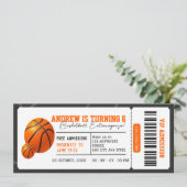 Persoonlijke Basketbal Dunk Fest Verjaardagsfeestp Kaart (Staand voorkant)