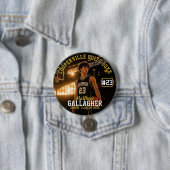 Persoonlijke Basketbal Foto Knop Ronde Button 7,6 Cm (In situ)
