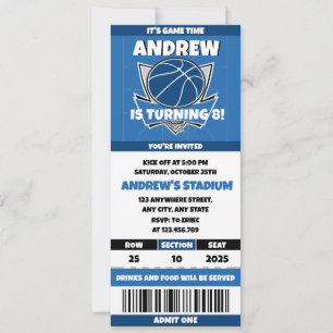 Persoonlijke Basketbal Frenzy Verjaardagsfeestjes  Kaart