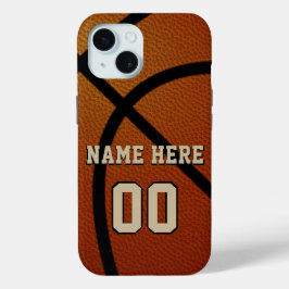 Persoonlijke Basketbal iPhone Hoezen, Veel Keuzes 15 Case