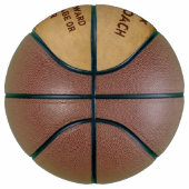 Persoonlijke Basketbal, Jouw Grunge Tekst Mini Basketbal (Rechts)