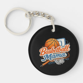 Persoonlijke Basketbal Mama Team Sleutelhanger