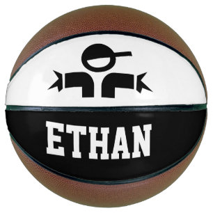 Persoonlijke basketbal met de naam van het kind op