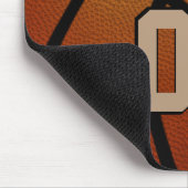 Persoonlijke Basketbal Muismat, Naam, Nummer Muismat (Hoek)