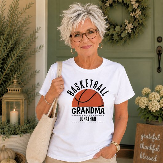 Persoonlijke Basketbal Oma T-shirt