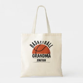 Persoonlijke Basketbal Oma Tote Bag (Achterkant)