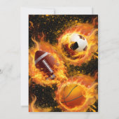 Persoonlijke Basketbal Printable Verjaardag Kaart (Achterkant)