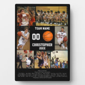 Persoonlijke basketbal seniorenavond-herdenking fotoplaat (voorkant)