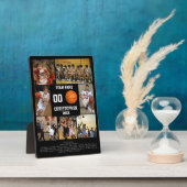 Persoonlijke basketbal seniorenavond-herdenking fotoplaat (Zijkant)
