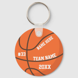 Persoonlijke Basketbal Sleutelhanger Teamspeler