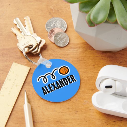 Persoonlijke basketbal sleutelhanger voor kinderen (Bureau)