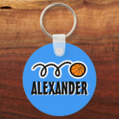Persoonlijke basketbal sleutelhanger voor kinderen (Voorkant)