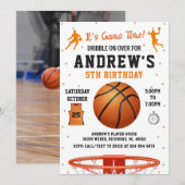 Persoonlijke Basketbal Verjaardag met Foto Kaart (Voorkant / Achterkant)