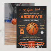 Persoonlijke Basketbal Verjaardag met Foto Kaart (Voorkant / Achterkant)