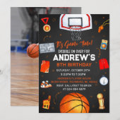 Persoonlijke Basketbal Verjaardag met Foto Kaart (Voorkant / Achterkant)